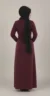 burgundy buttoned abaya back