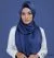 Hijab Elyse 2 en 1 Bleu - Bild 4
