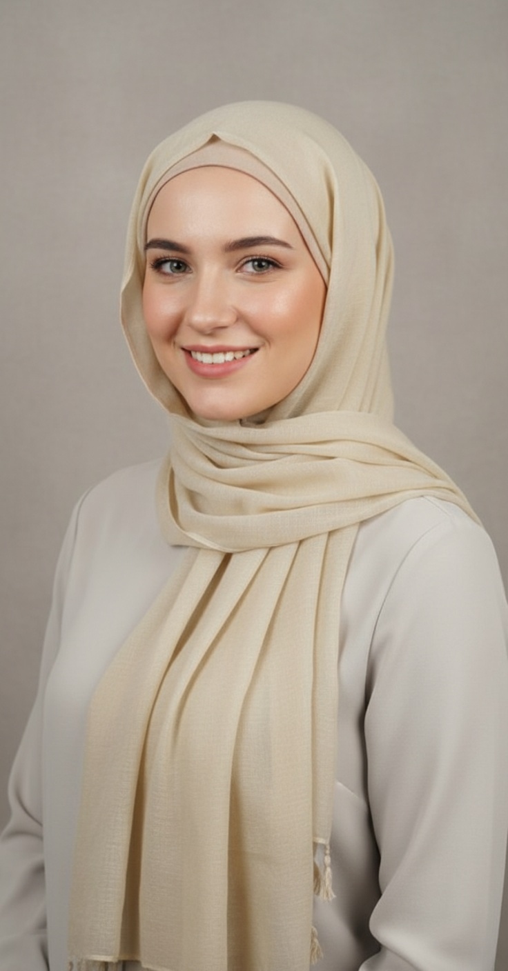 Châle Creme Collection Basic