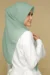 Silk Chiffon Square Hijab Duck Egg Green Riley Collection - Image 4