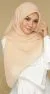 Vierkante Chiffon Hijab Riley Collectie Beige