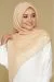 Vierkante Chiffon Hijab Riley Collectie Beige - Afbeelding 2