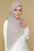 Riley Collection Grey Square Chiffon Hijab - Image 3