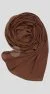Hijab Mousseline Brun cuir Luxury Collection - Bild 2