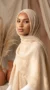 Beige Crinkled Hijab Basic Collection - Image 2