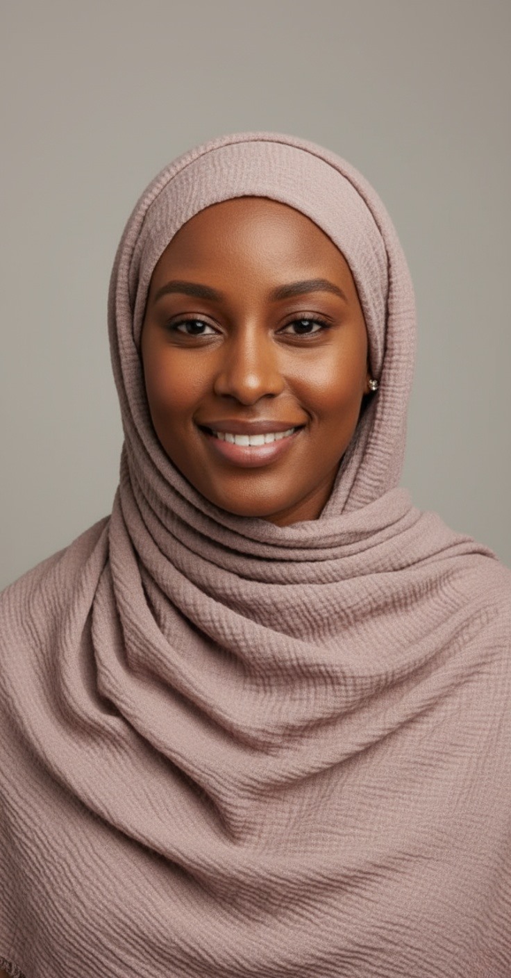 Hijab Froissé dustypink Basic Collection Hijab Froissé dustypink Basic Collection