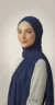 Navy Blue Jersey Hijab Premium collection
