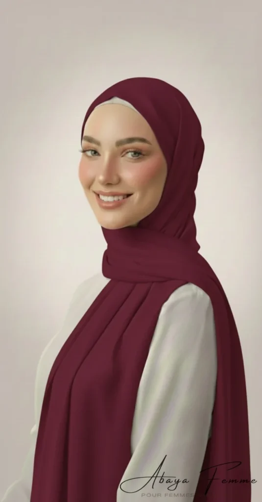 Hijab Jersey Rouge brique Collection Premium
