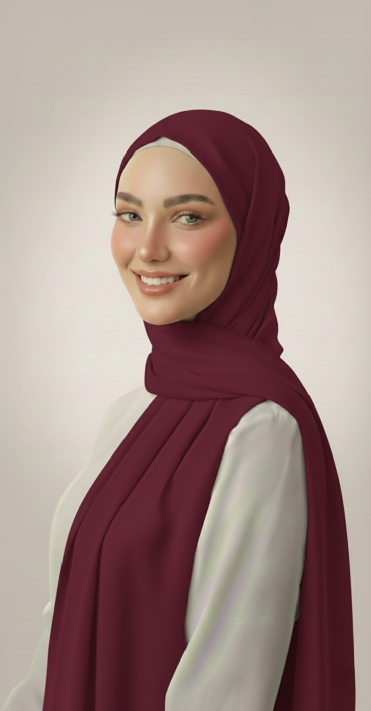 Hijab Jersey Firebrick Collection Premium Hijab Jersey Firebrick Collection Premium