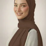 Hijab Jersey Bruin Collectie Premium