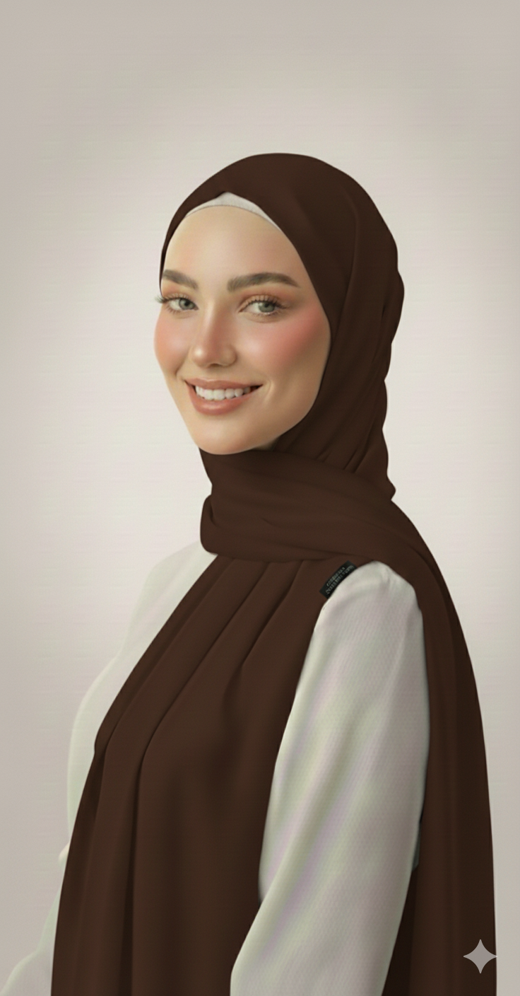 Hijab Jersey Saddlebrown Collection Premium Hijab Jersey Saddlebrown Collection Premium