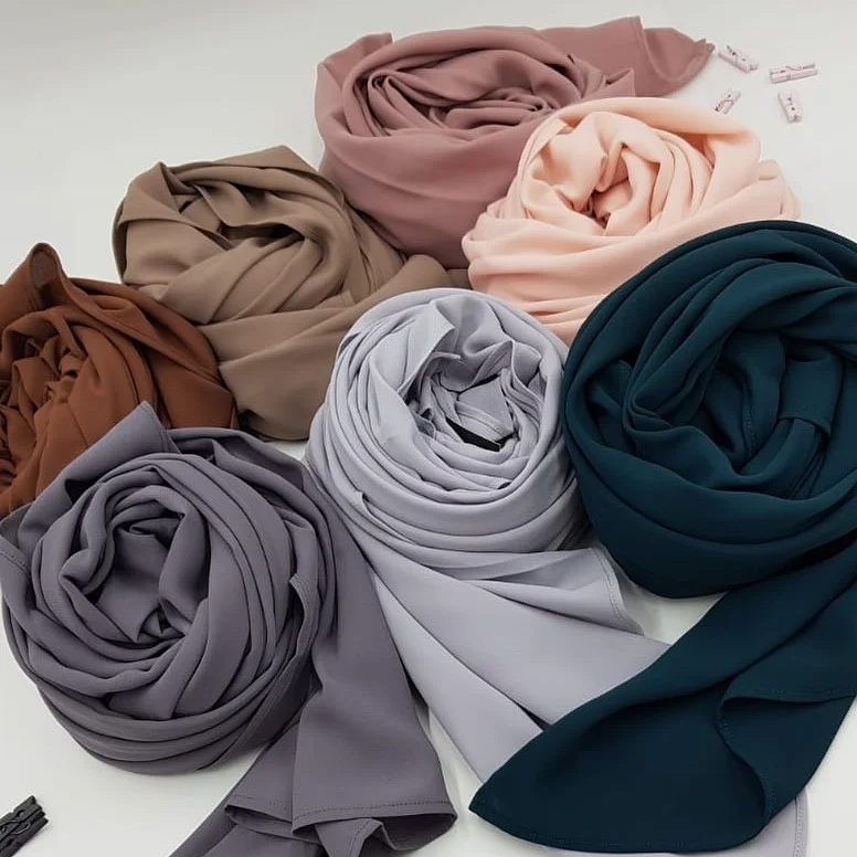 Hijab Mousseline Noir Luxury Mousseline 5 Aperçu de la collection hijab mousseline noir luxury mousseline