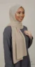 Premium Collection taupe chiffon hijab