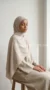 Beige Medina Silk Hijab 02