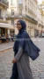 Navy Blue Medina Silk Hijab 03