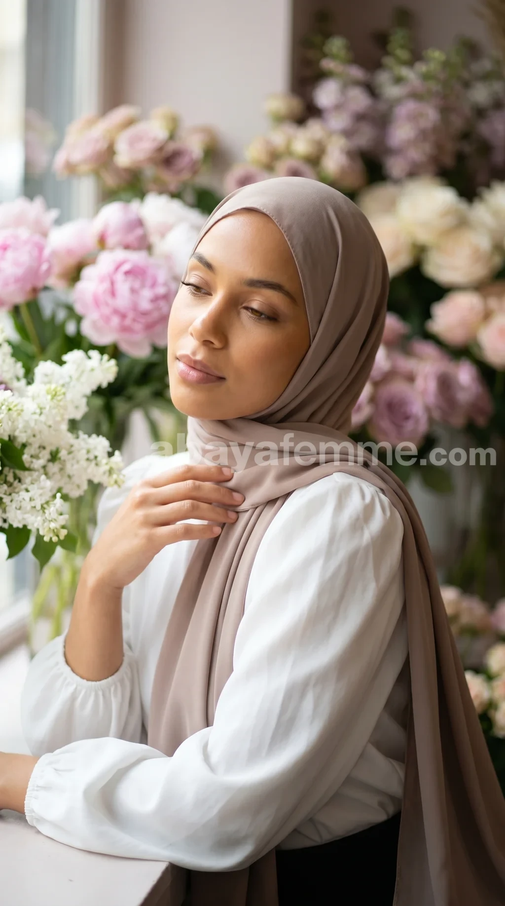 Hijab Soie de Médine nude