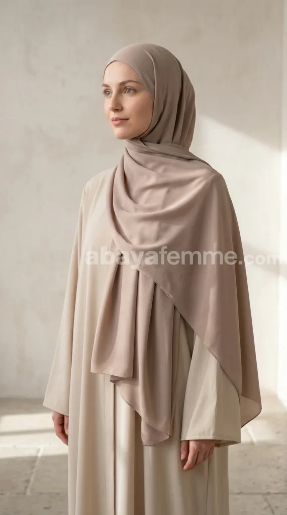 Nude Medina Silk Hijab 05