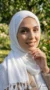 White Tassel Shawl Basic Collection - Image 4