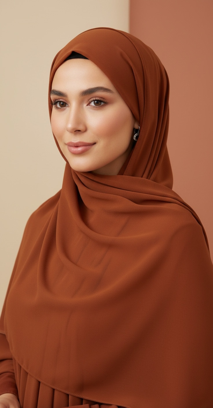Hijab mousseline Auburn premium