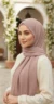 Premium blush chiffon hijab