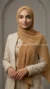 Camel Pleated Chiffon Hijab Wisteria Collection