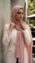 Dusty Pink Pleated Chiffon Hijab 03