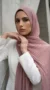 Dusty Pink Pleated Chiffon Hijab 04