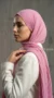 Hijab de muselina plisada Rosa 03