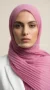 Hijab de muselina plisada Rosa 04