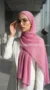 Hijab de muselina plisada Rosa 05