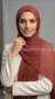 Terracotta 04 pleated chiffon hijab
