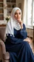 White Tassel Hijab Basic Collection 01