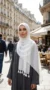 White Tassel Hijab Basic Collection 02