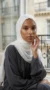 White Tassel Hijab Basic Collection