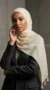 Cream Tassel Hijab Basic Collection 02