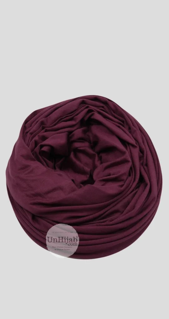 Hijab Jersey Rouge brique Collection Premium – view 4
