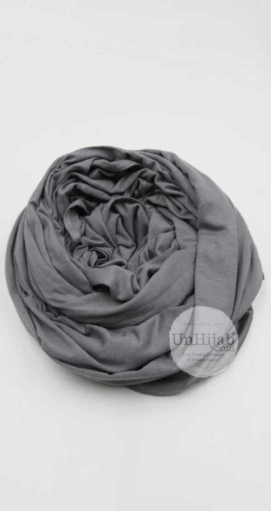 Hijab Jersey Gris anthracite Collection Premium – view 4