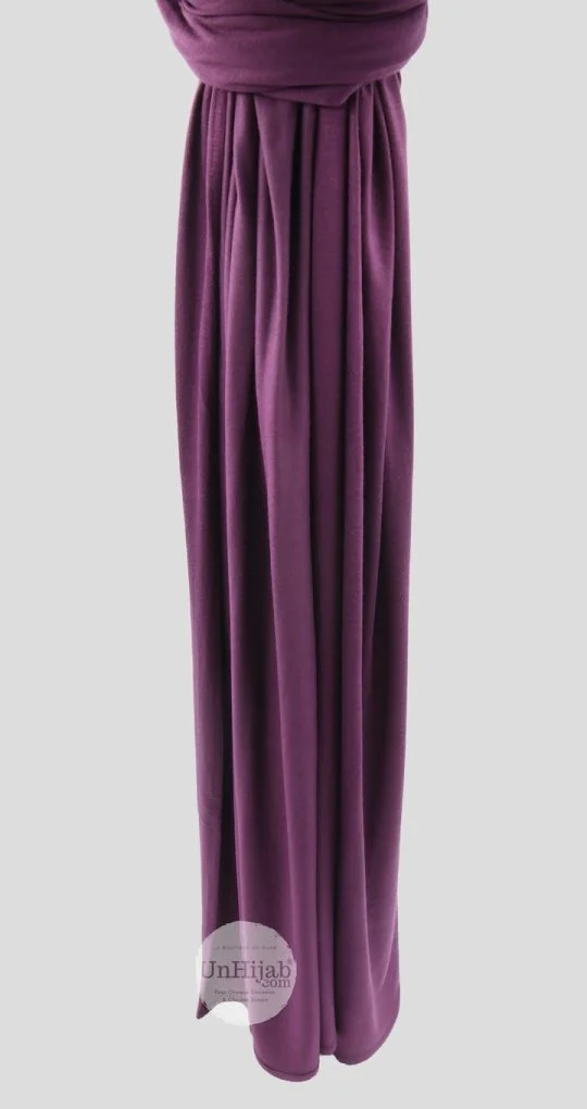 Hijab Jersey Prune Collection Premium Chez Abaya Femme