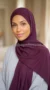 Prune Jersey Hijab Premium Collection 02