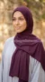 Prune Jersey Hijab Premium Collection