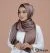 Hijab Elyse 2 en 1 Marron - Bild 4