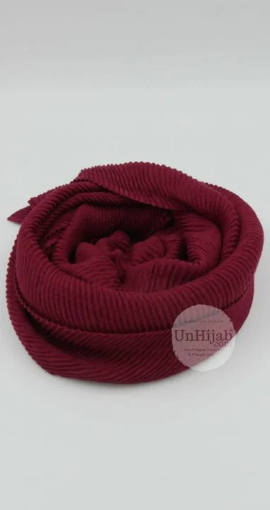Hijab Plissé crimson Careena