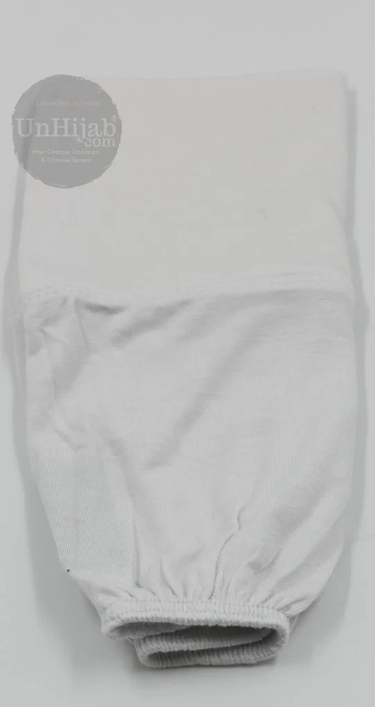 Blanc Bonnet Jersey Tube Élastique