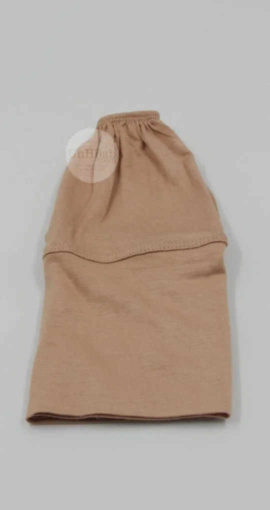 Beige bois Sous hijab Jersey Tube Élastique
