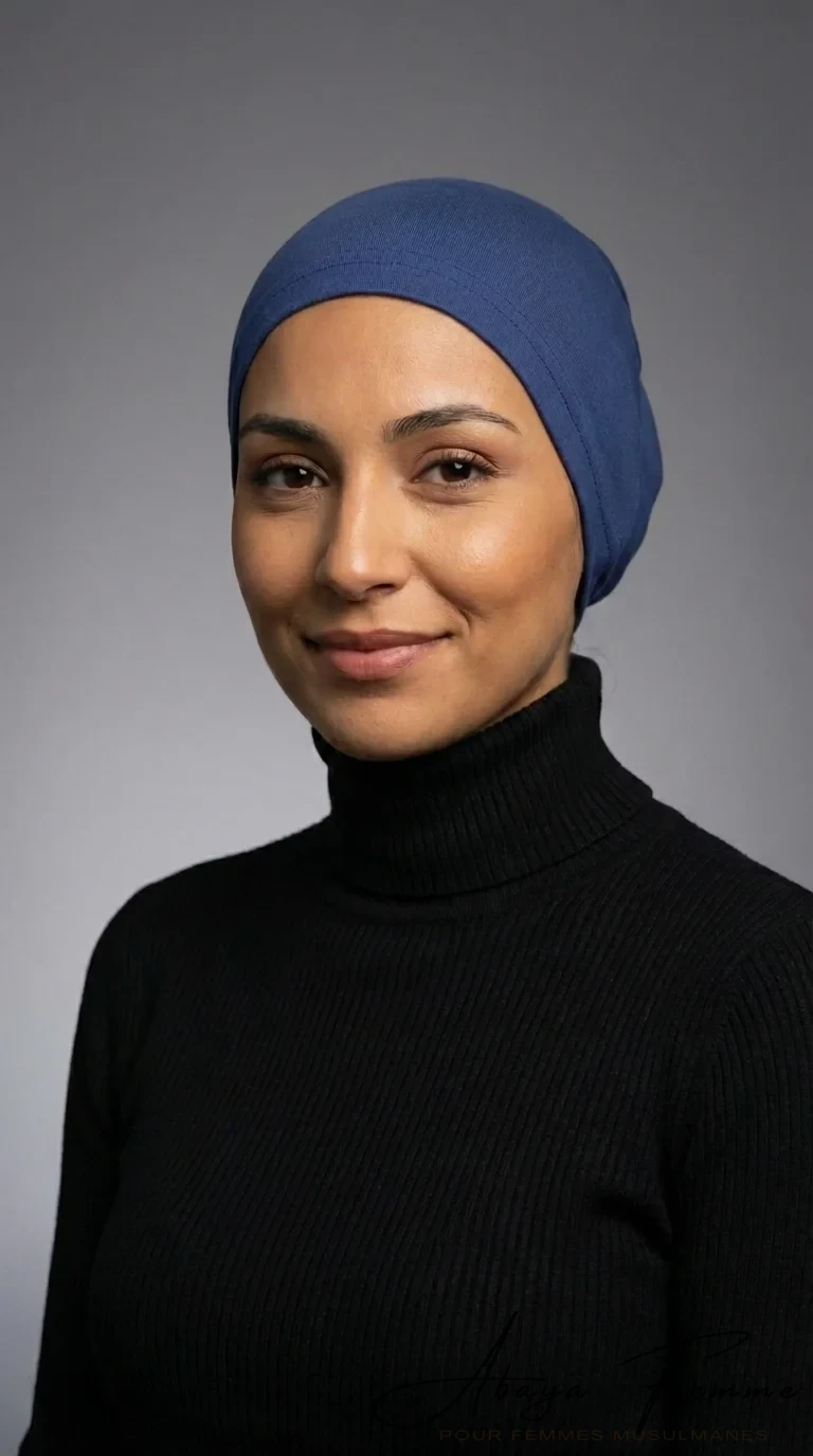 Sous Hijab en Tube Collection Premium Jersey SteelBlue