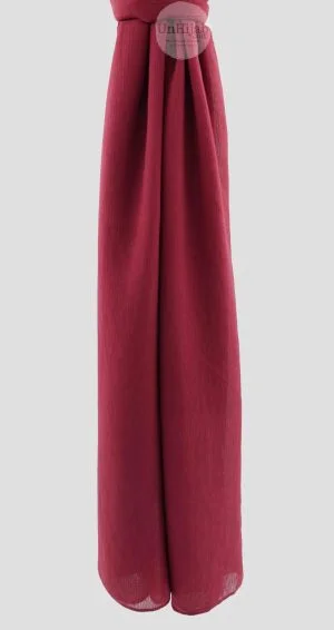 Crimson Mousseline Froissé