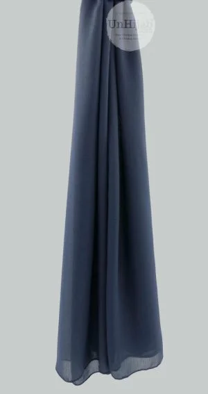 Hijab Denim Mousseline Froissé
