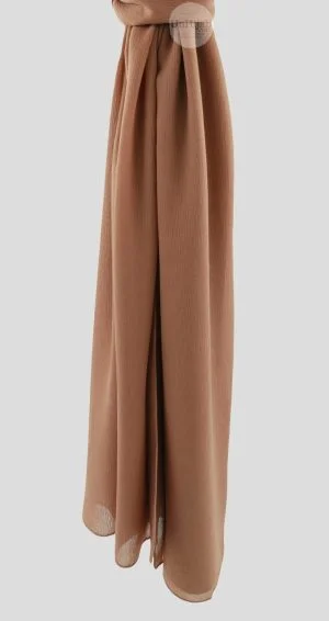 Marron Mousseline Froissé