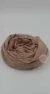 Beige Hijab Mousseline Froissé – Bild 2