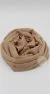 Hijab Mousseline Froissé Beige fauve - Bild 2